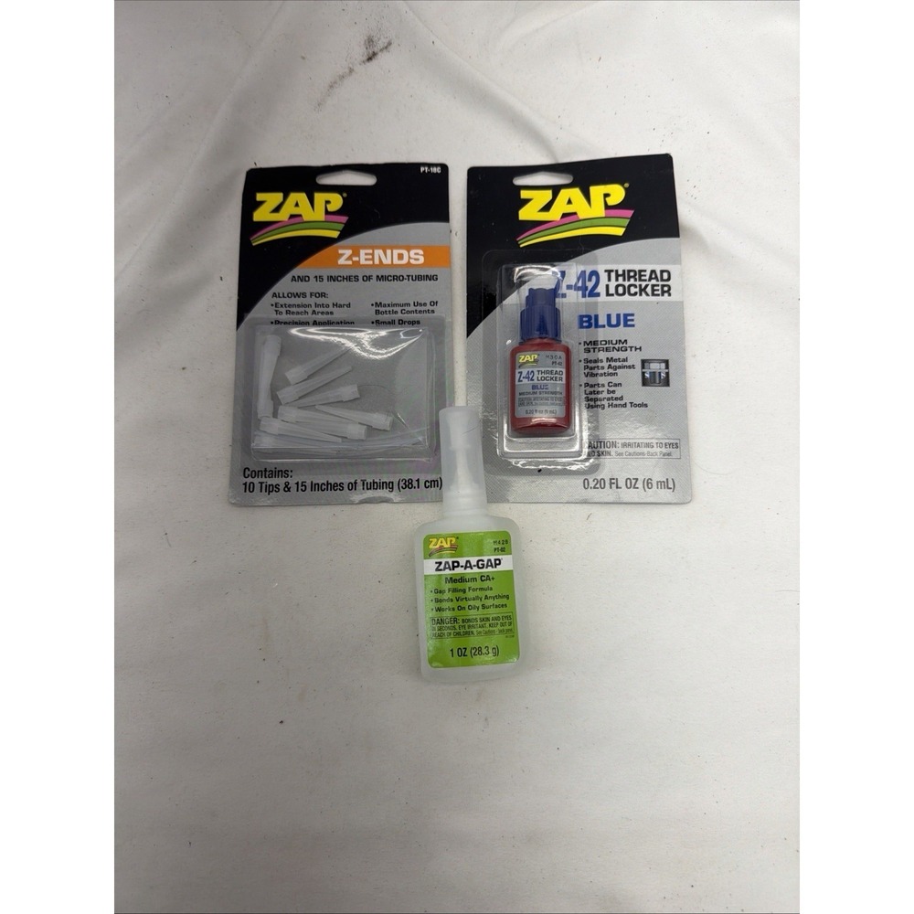 Zap Z-ends,a-42 Thread Lock. Zap-a-gap